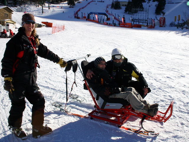 Skifahren für Rollstuhlfahrer